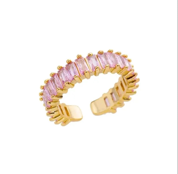 Pink Rhinestone Ring