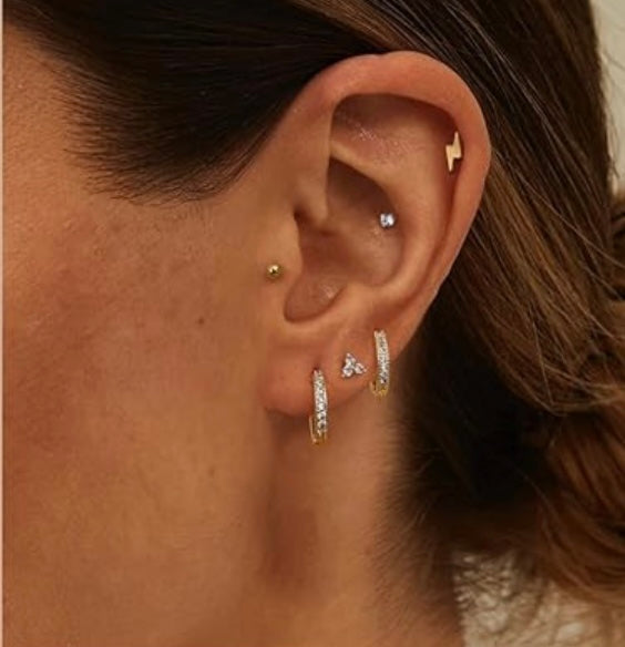 Butterfly Mini Gold Stud Earrings