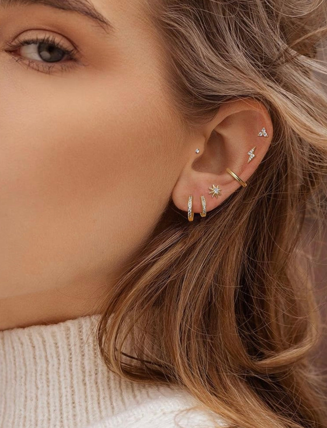 Butterfly Mini Gold Stud Earrings