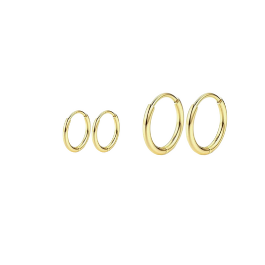 Minimalist Gold Hoops