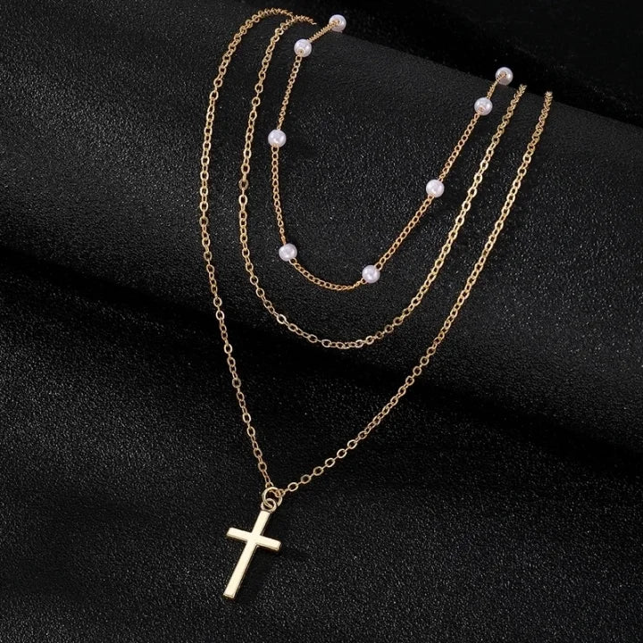 The Ruth Cross Necklace - Gold