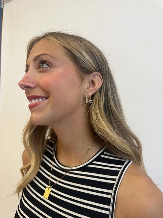 Juliet Drop Hoop Earrings