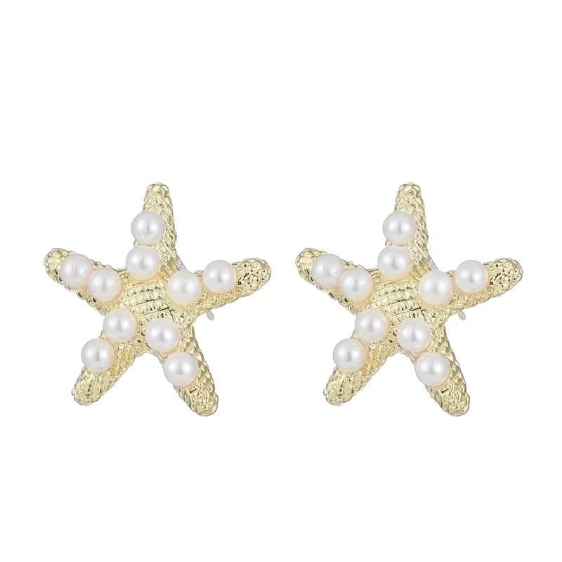 Starfish Statement Earring Studs