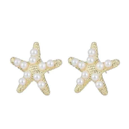 Starfish Statement Earring Studs
