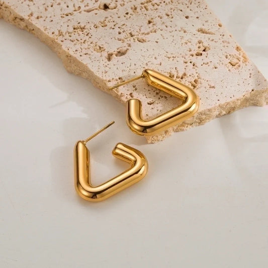 Geometric Earrings - Chunky - Triangle Shape