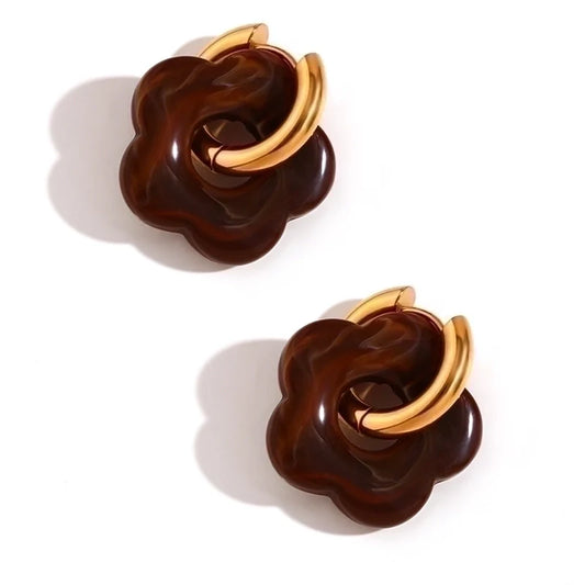 Poppy Hoops - Espresso