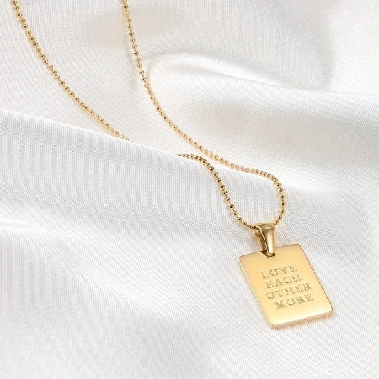 Love Each Other More Minamalist Necklace