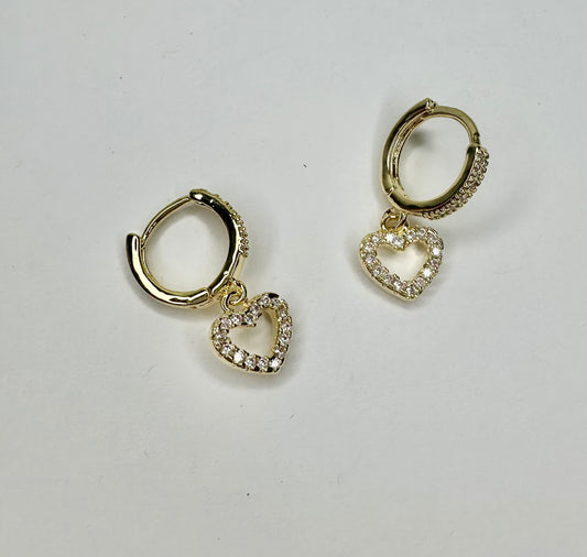 Juliet Drop Hoop Earrings