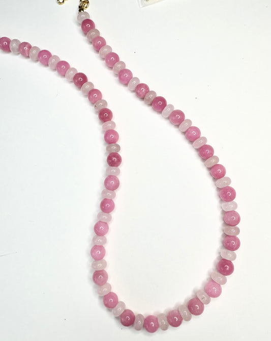 Rose Quartz Gemstone Necklace