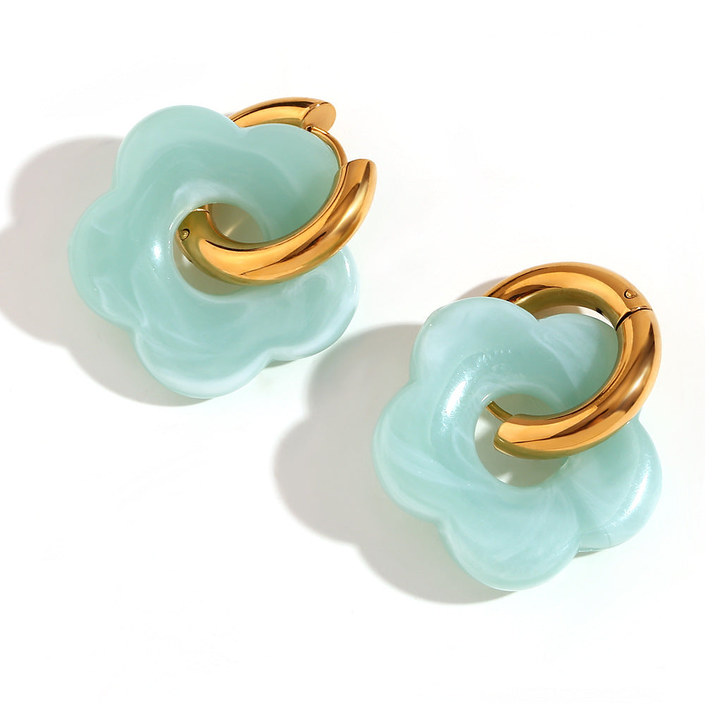 Poppy Hoops - Mint