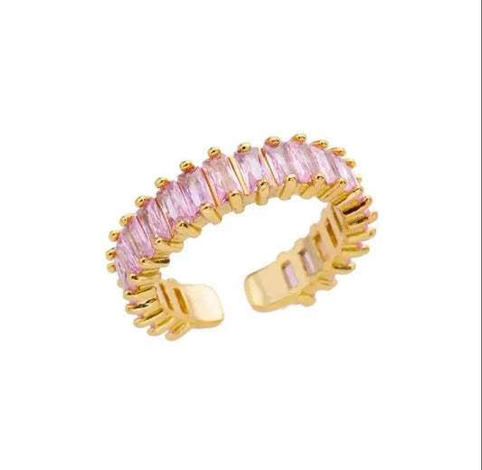 Pink Rhinestone Ring