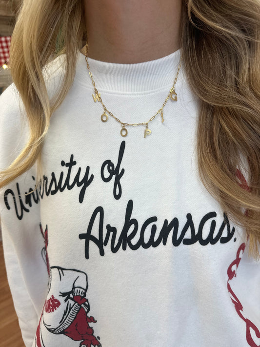 Woo Pig Arkansas 18k gold Necklace