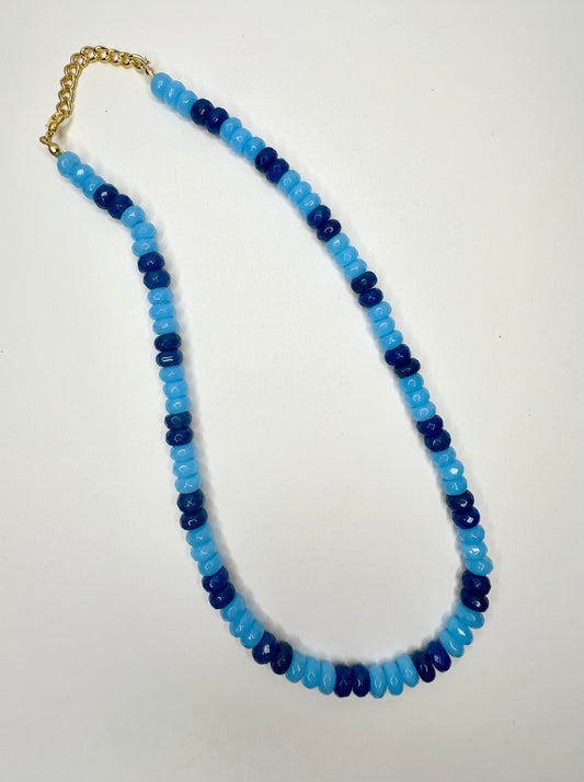 Seaside gemstone necklace