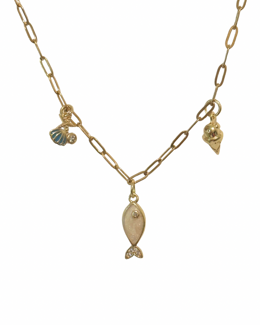 Beach Babe Charm Necklace