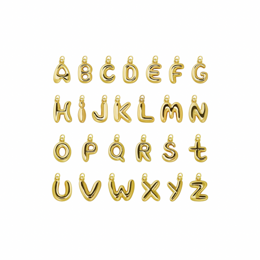Bubble Letter Charms