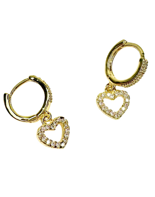 Juliet Drop Hoop Earrings