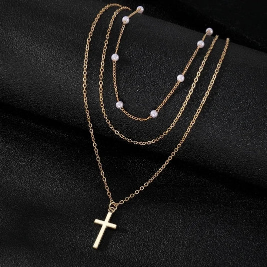 The Ruth Cross Necklace - Gold