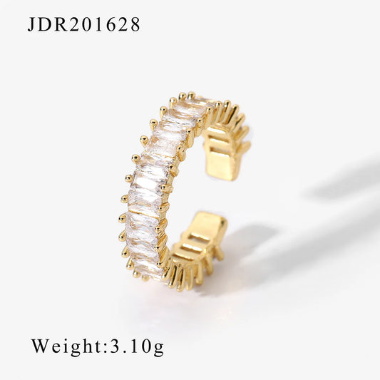 White Rhinestone Ring