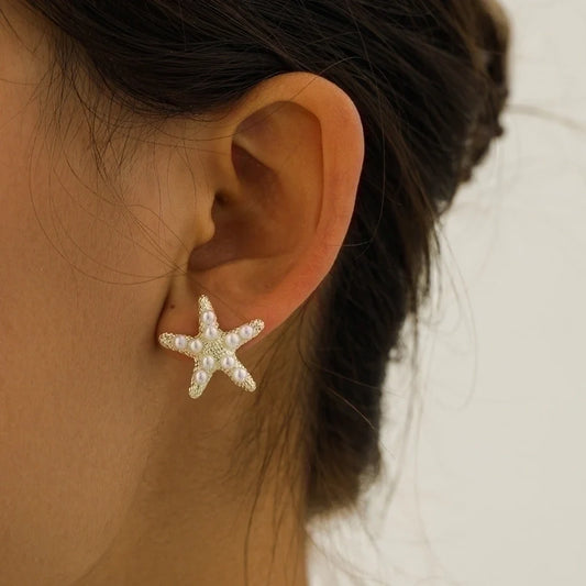 Starfish Statement Earring Studs